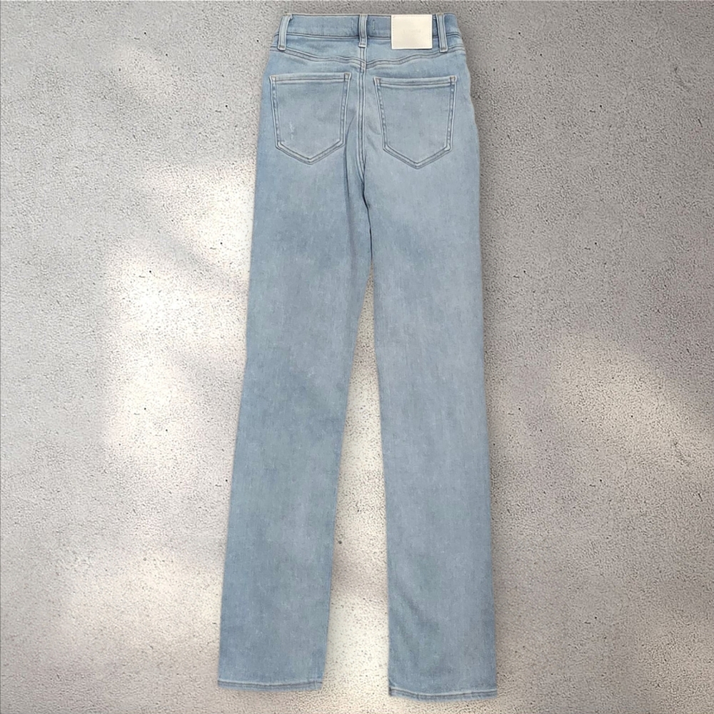 Express High Waist Ripped 90s Slim Jeans Size 4 Long - Picture 6 of 11
